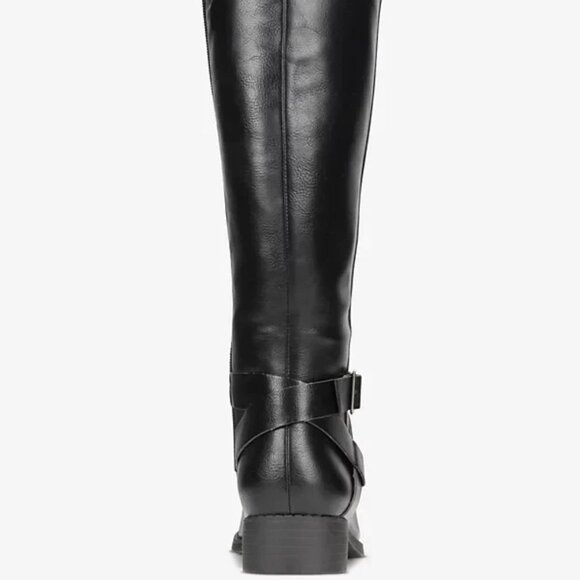 Style & Co Margoo Riding Boots Black Regular Calf 6M Block Heel MSRP $59 - Picture 4 of 7